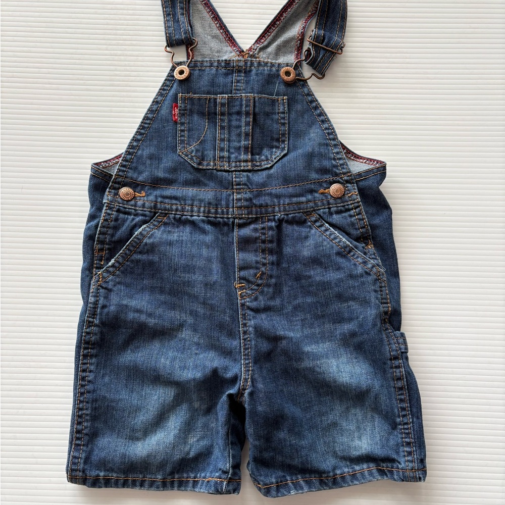 Levi's Classic Blue Kids Overalls 24 m shorts